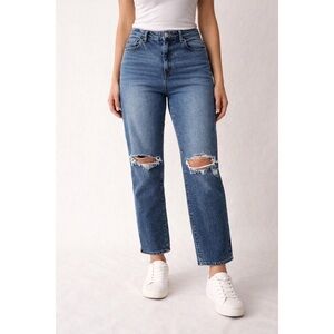 American Eagle Distressed Mom Jeans